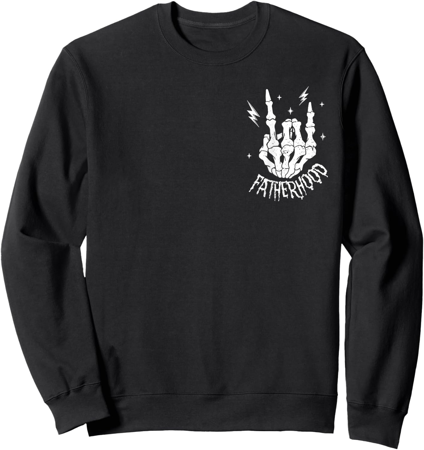 Fatherhood Sometimes I Rock It Sometimes It Rocks Me 2 Sided Sweatshirt - Sweatshirt | Black