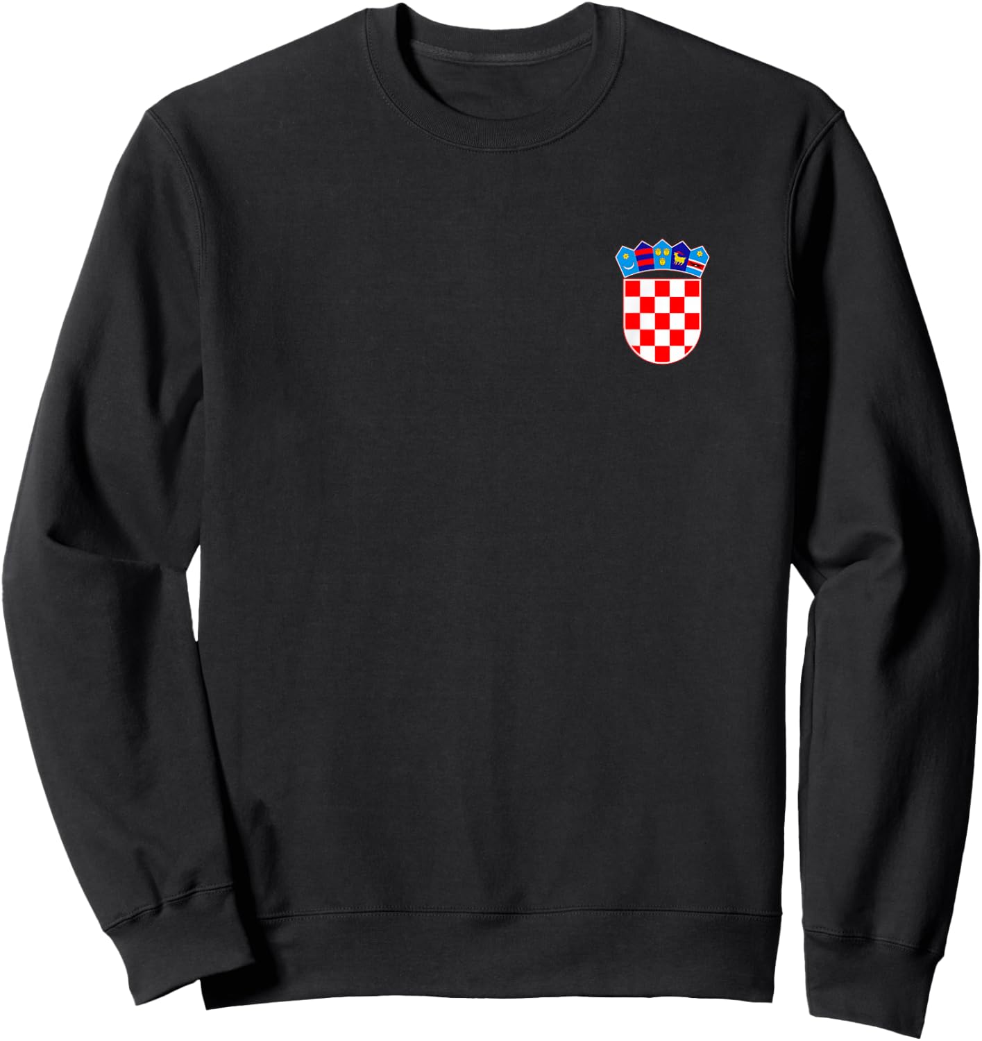 National Flag Croatia Hrvatska , Black, S Sweatshirt - Sweatshirt | Black