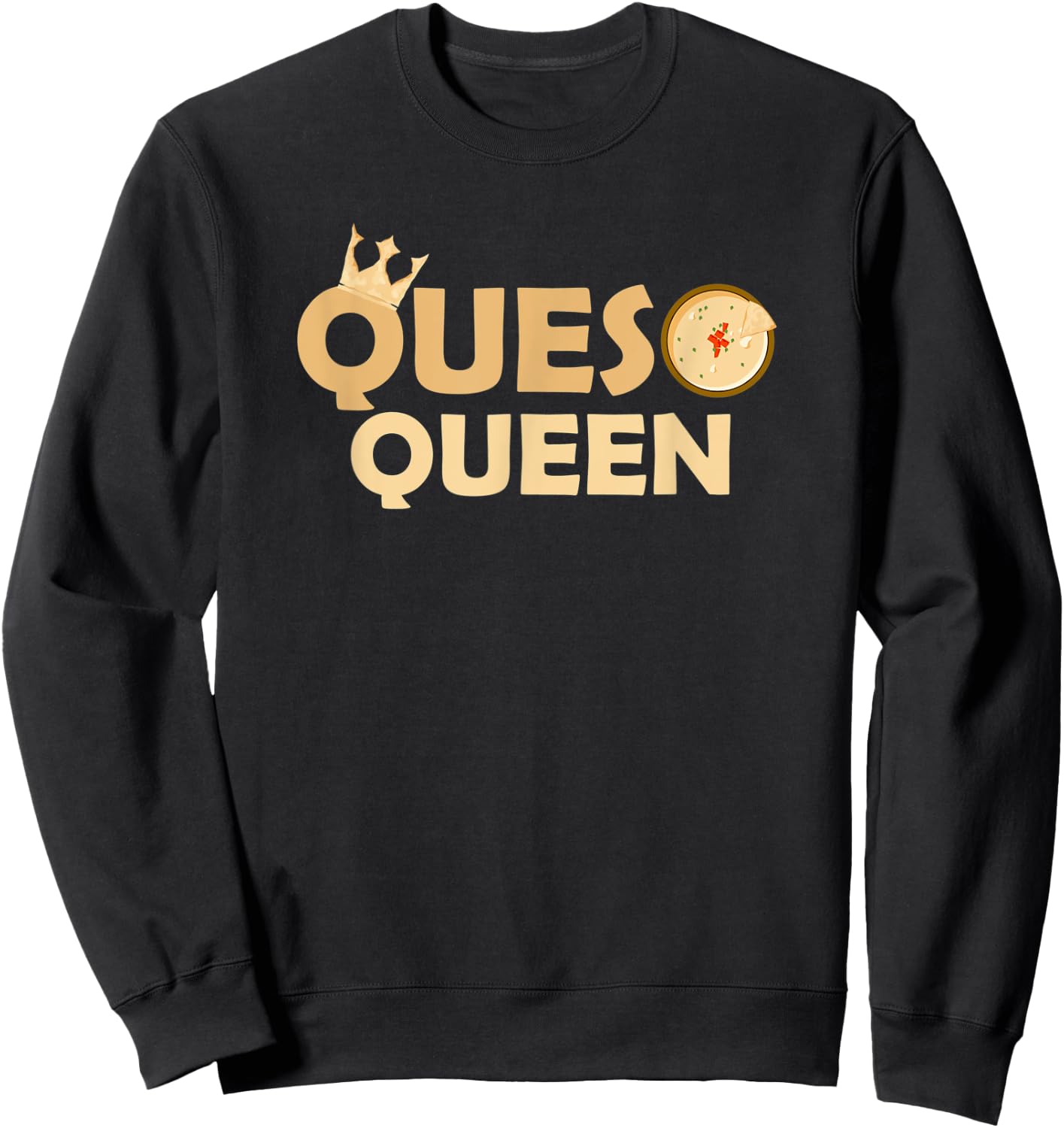 Queso Queen Sweatshirt - Sweatshirt | Black