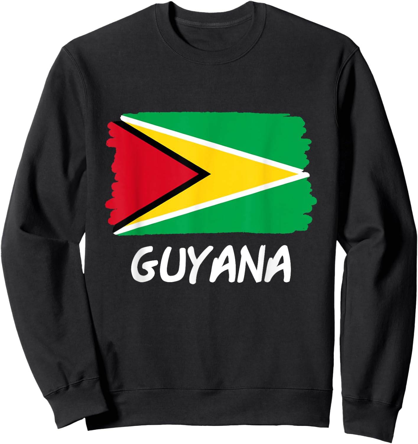 Guyana Flag Sweatshirt - Sweatshirt | Black