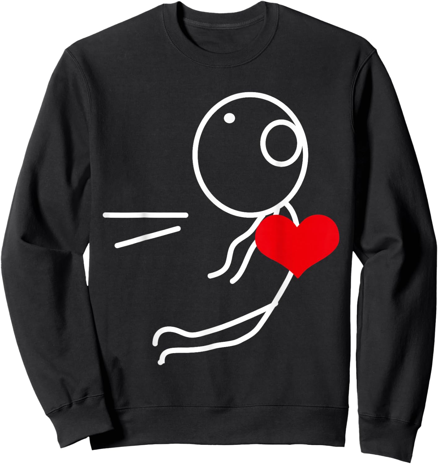 Valentine's Day Duo Couple assortis Love Love Left Right , Black, S Sweatshirt - Sweatshirt | Black