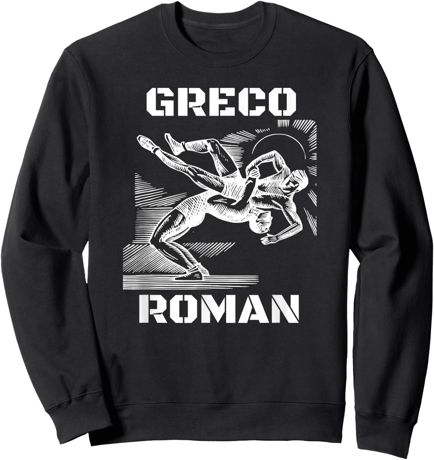 Greco Roman Wrestling USA Sweatshirt - Sweatshirt | Black