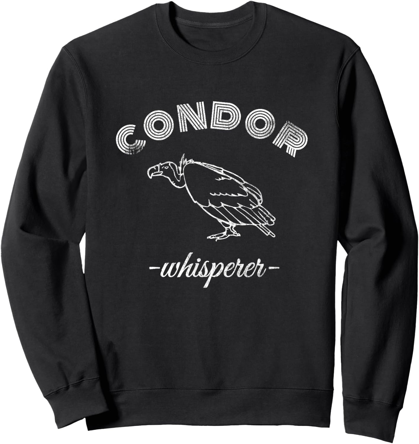 Condor Bird Whisperer Cute Birds Costume Gift Sweatshirt - Sweatshirt | Black