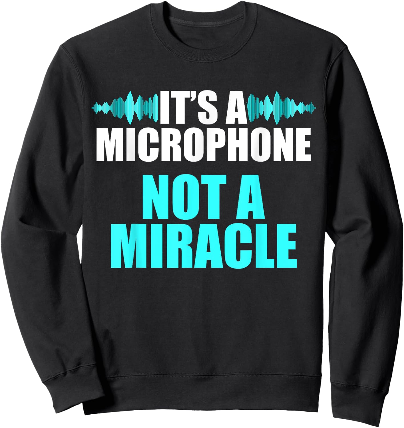 Church Sound Guy Microphone Audio Tech Engineer Sweatshirt - Sweatshirt | Black