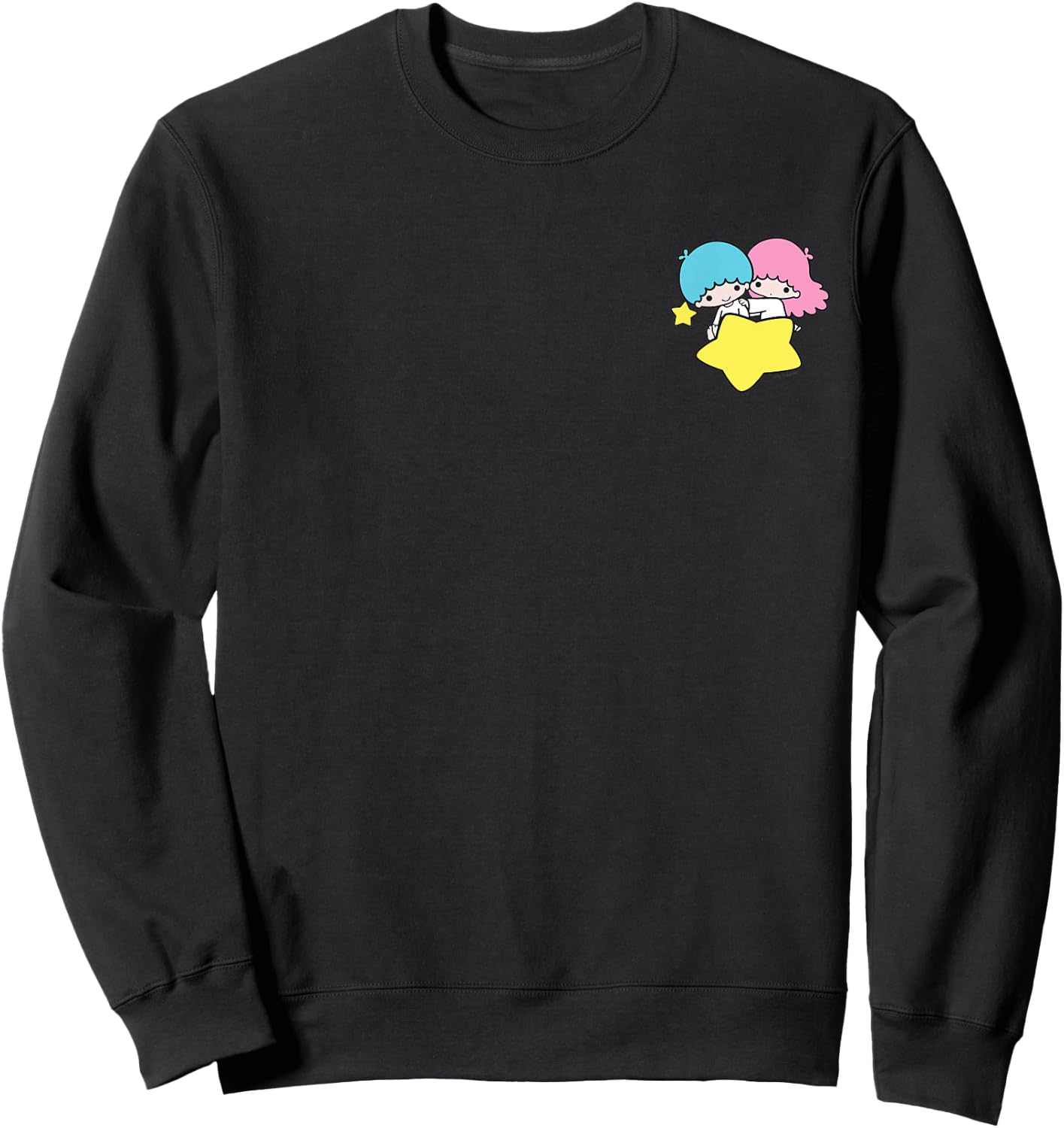 Little Twin Stars Dream Galaxy Pocket Sweatshirt - Sweatshirt | Black