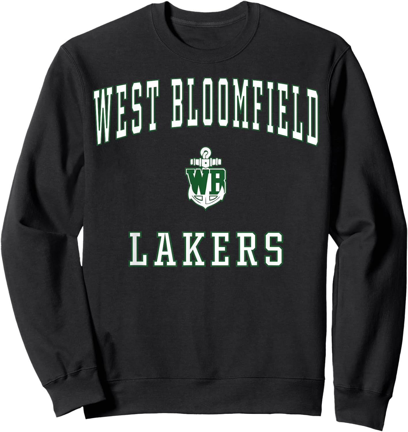 West Bloomfield High School Lakers Sweatshirt - Sweatshirt | Black