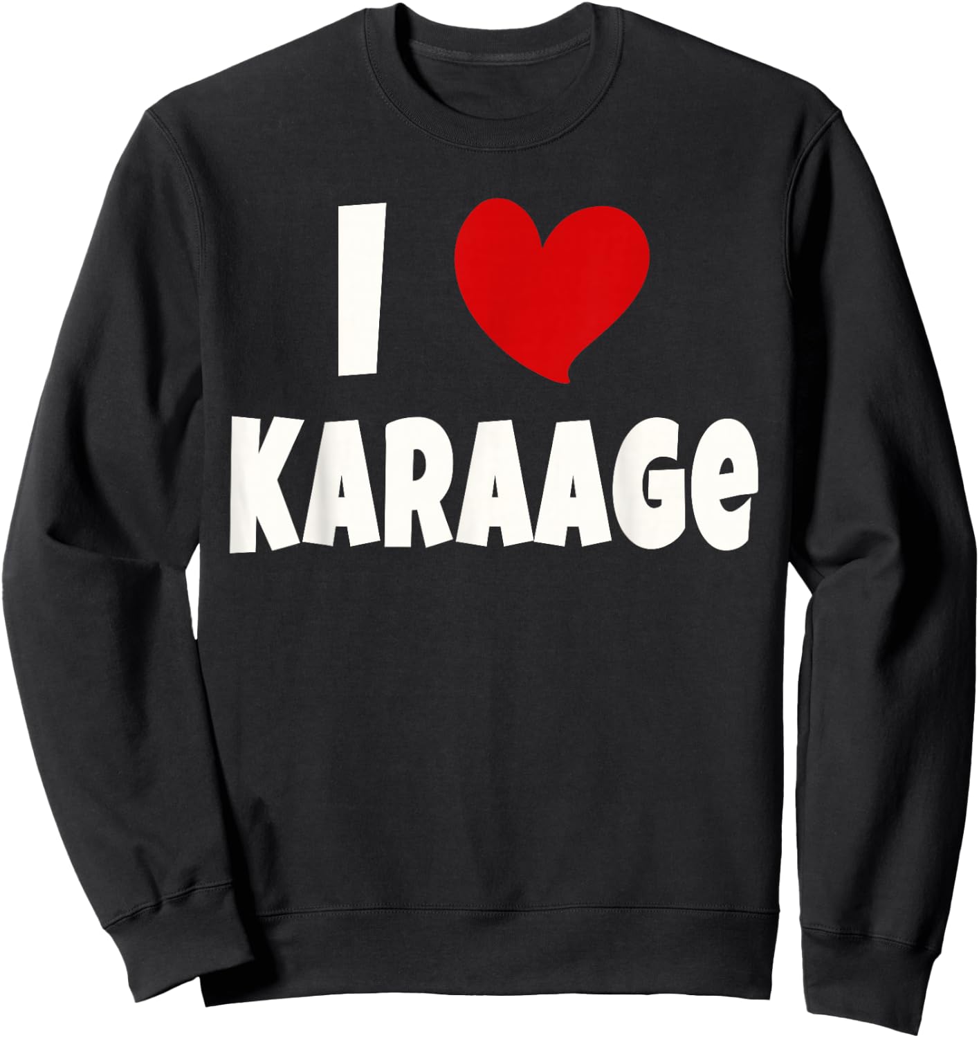 Karaage Japonais Amoureux Japon I Love Karaage Sweatshirt - Sweatshirt | Black