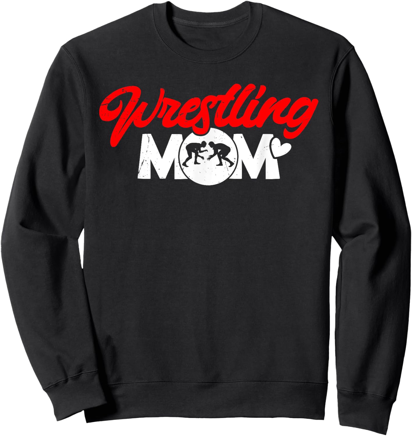 Wrestling Mom Wrestler Mama Sweatshirt - Sweatshirt | Black