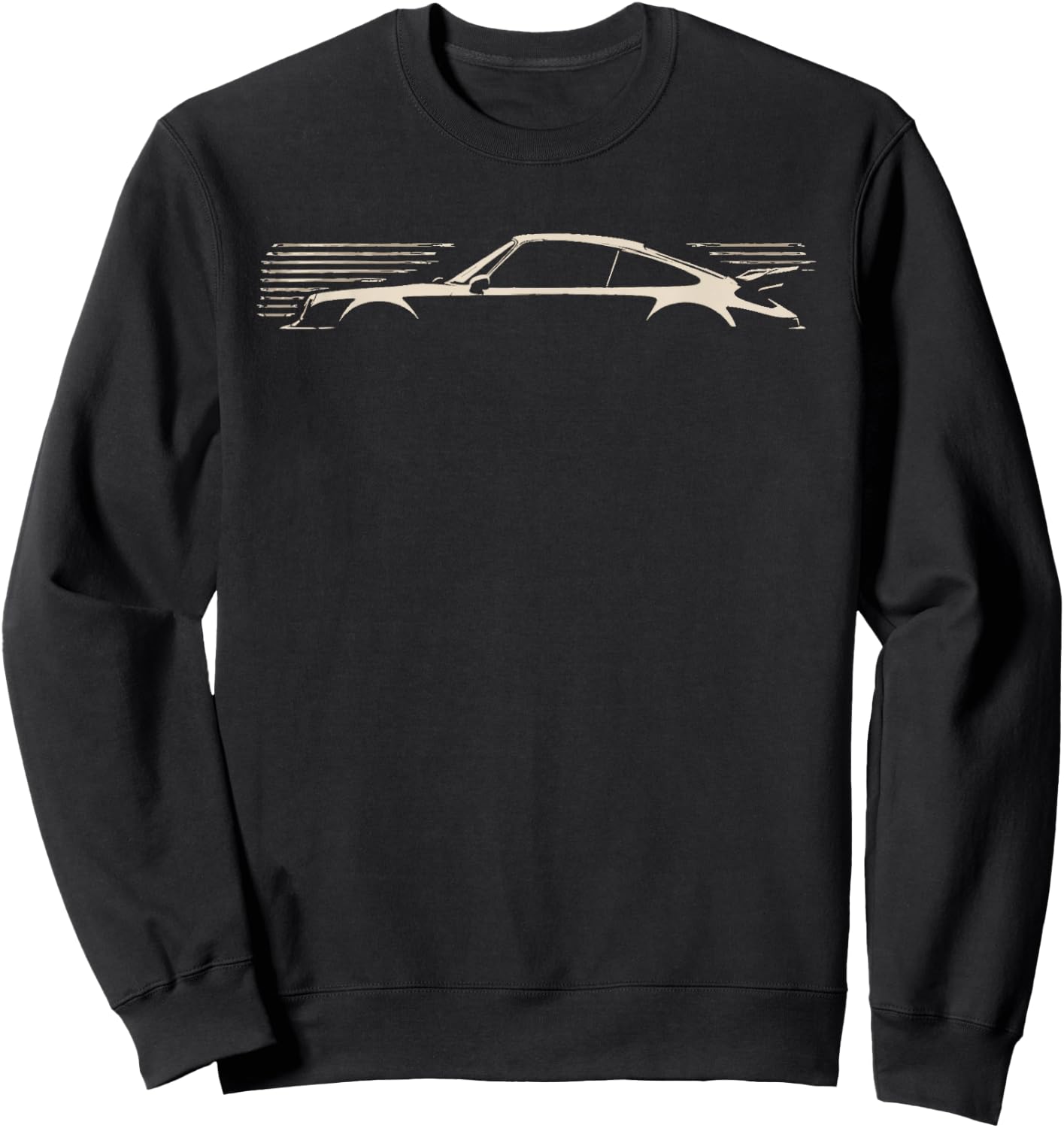 Legendary Racing Sports Car Iconic Racing Car Silhouette Sweatshirt - Sweatshirt | Black