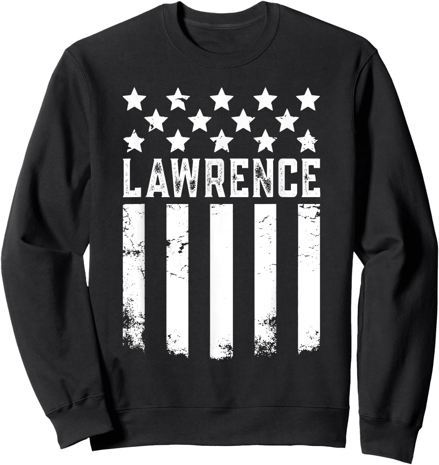 Lawrence Black Heart Pattern , -Adults, Small, , Short Sleeve Sweatshirt - Sweatshirt | Black
