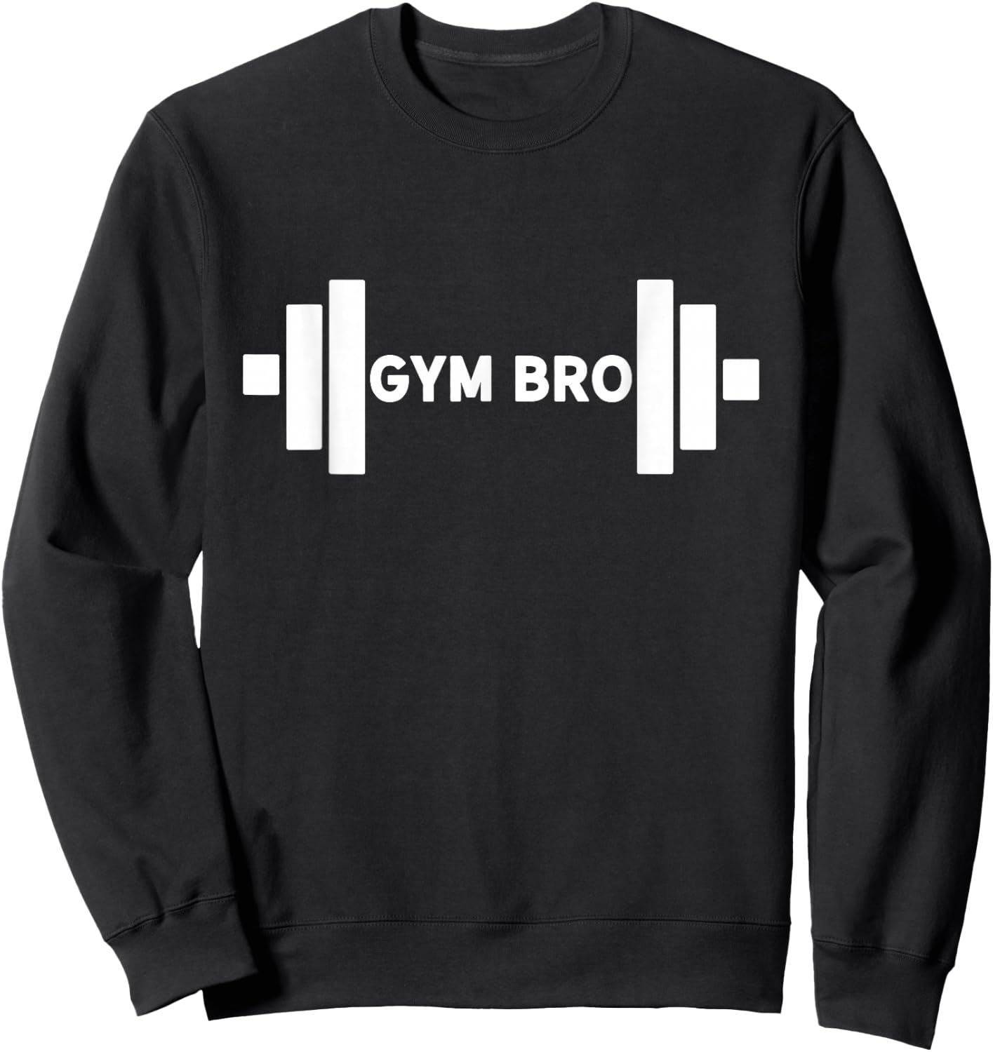 GYM BRO Gym Rat Workout Gains Heavy Lifting Muscle Build Sweatshirt - Sweatshirt | Black
