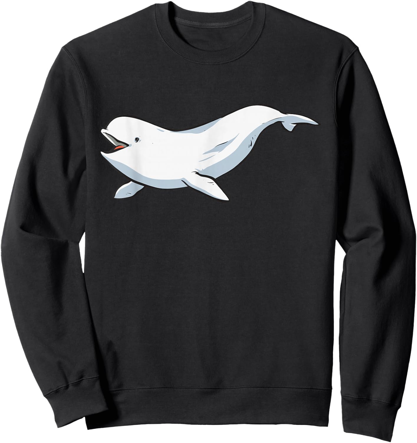 Beluga Whale Sweatshirt - Sweatshirt | Black