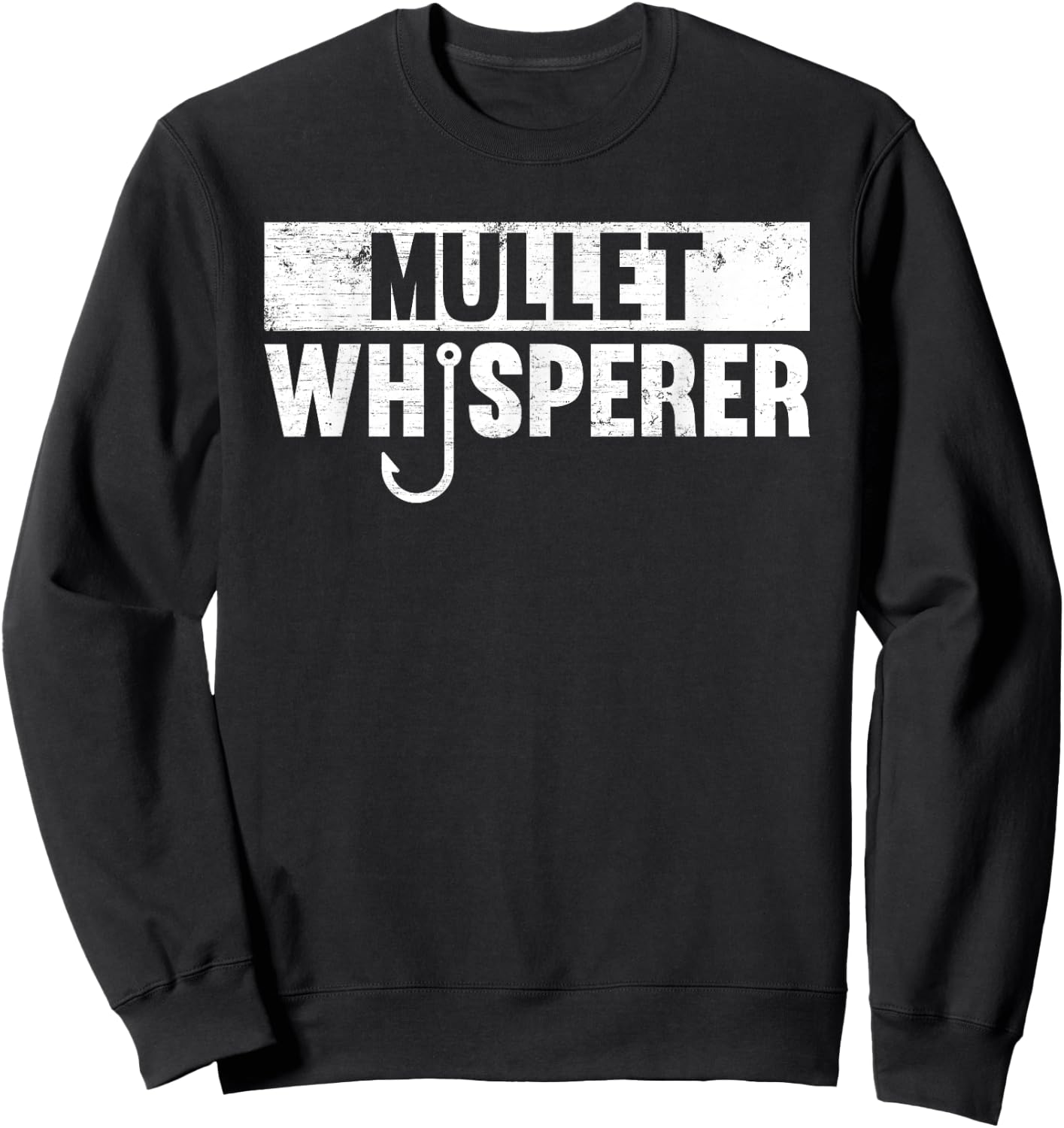 Mullet Whisperer Fishing Sweatshirt - Sweatshirt | Black