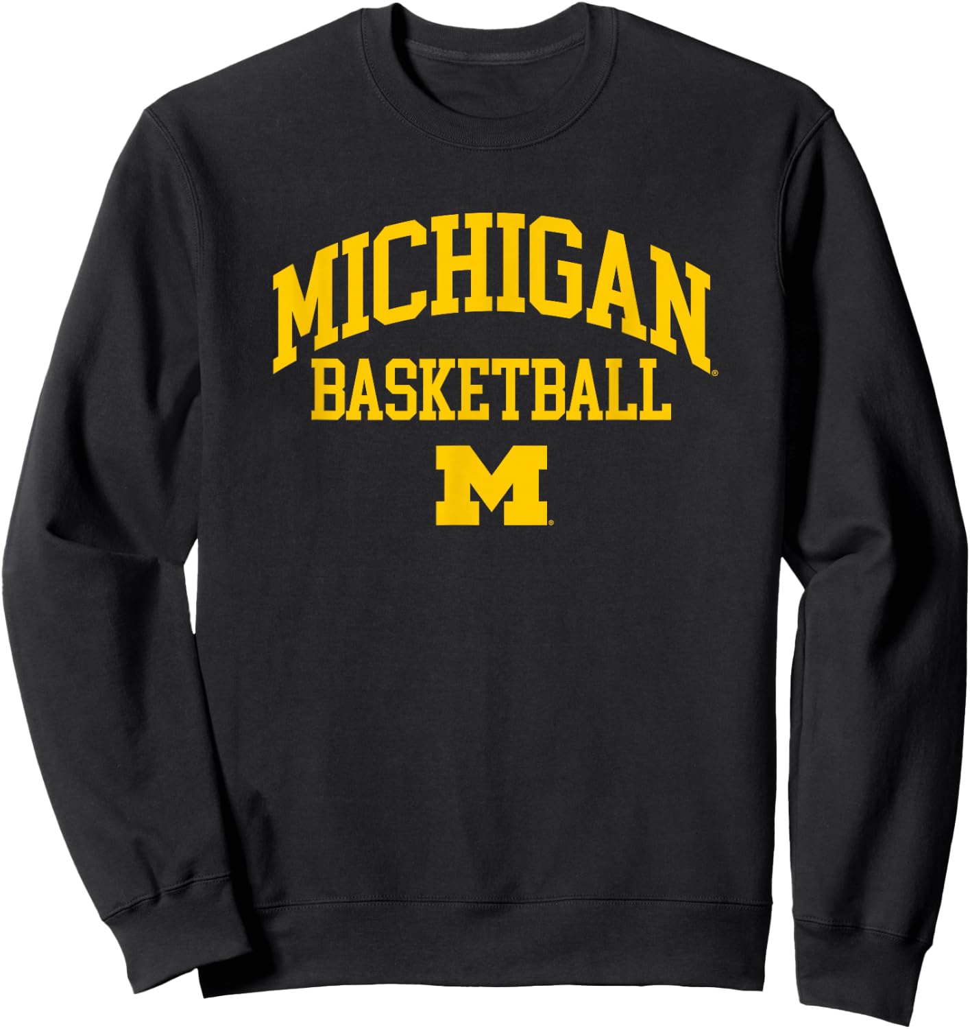 University of Michigan Wolverines Basketball Sweatshirt - Sweatshirt | Black