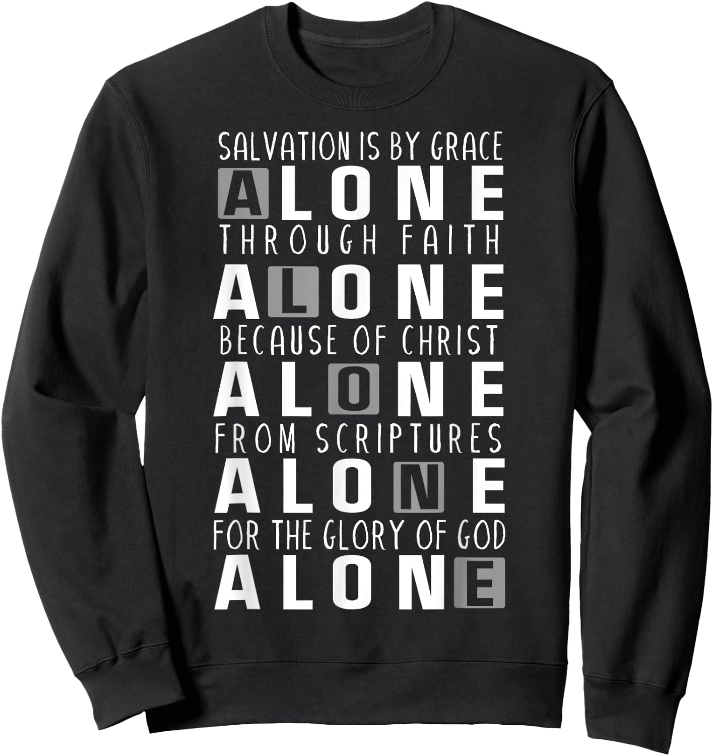 Five Solas of the Reformation Sweatshirt - Sweatshirt | Black