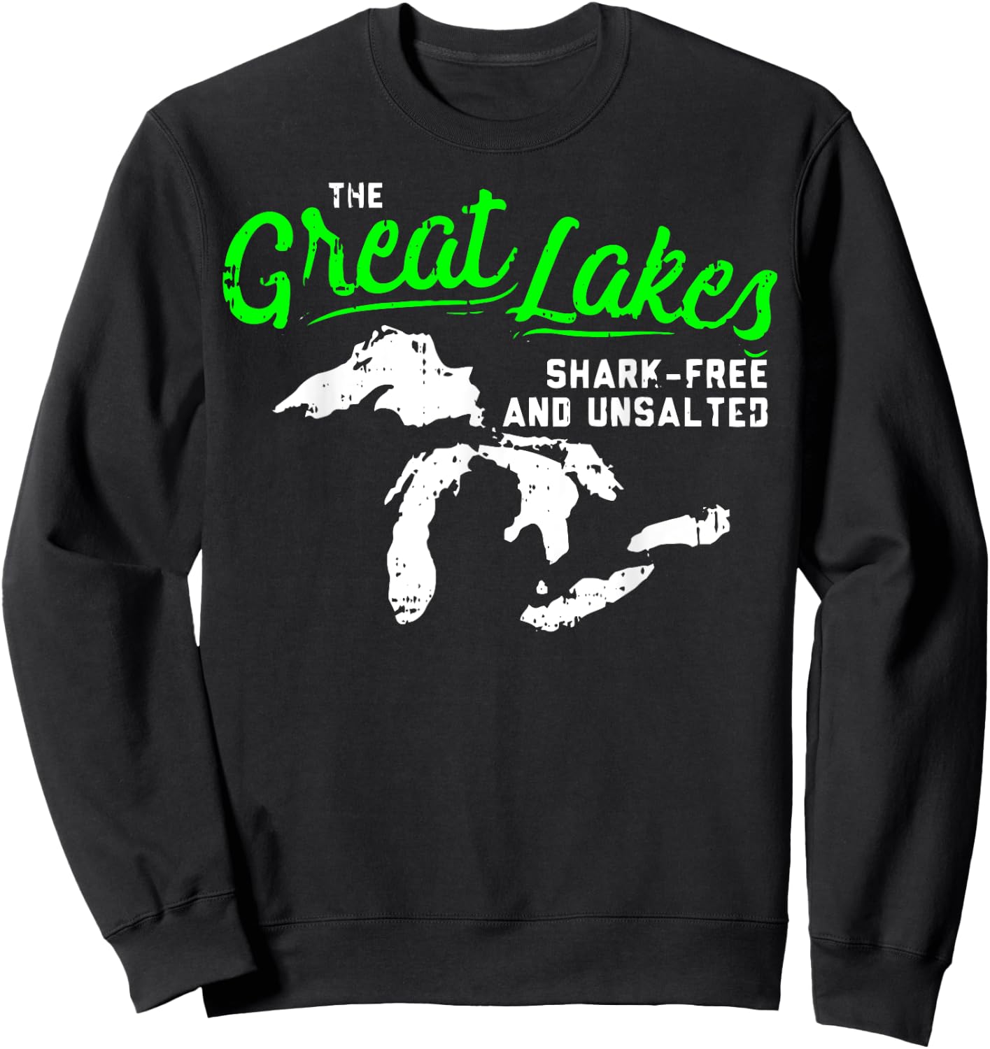 The Great Lakes Shark Free Unsalted Sweatshirt - Sweatshirt | Black