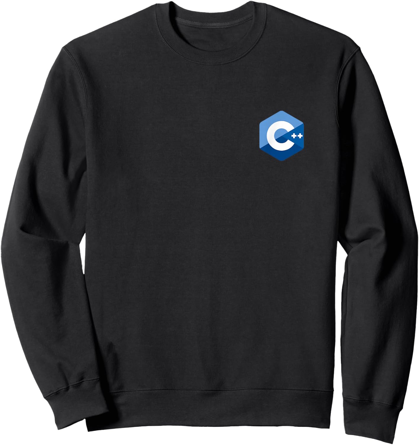 C++ Logo Design for C Plus Plus Programmers Developers Gift Sweatshirt - Sweatshirt | Black