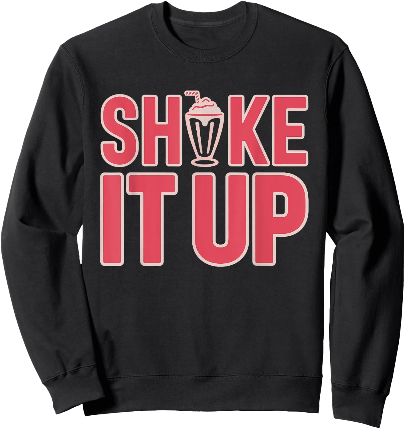 Retro Fast Food Nostalgia Vintage Diner Fries Shakes Burgers Sweatshirt - Sweatshirt | Black
