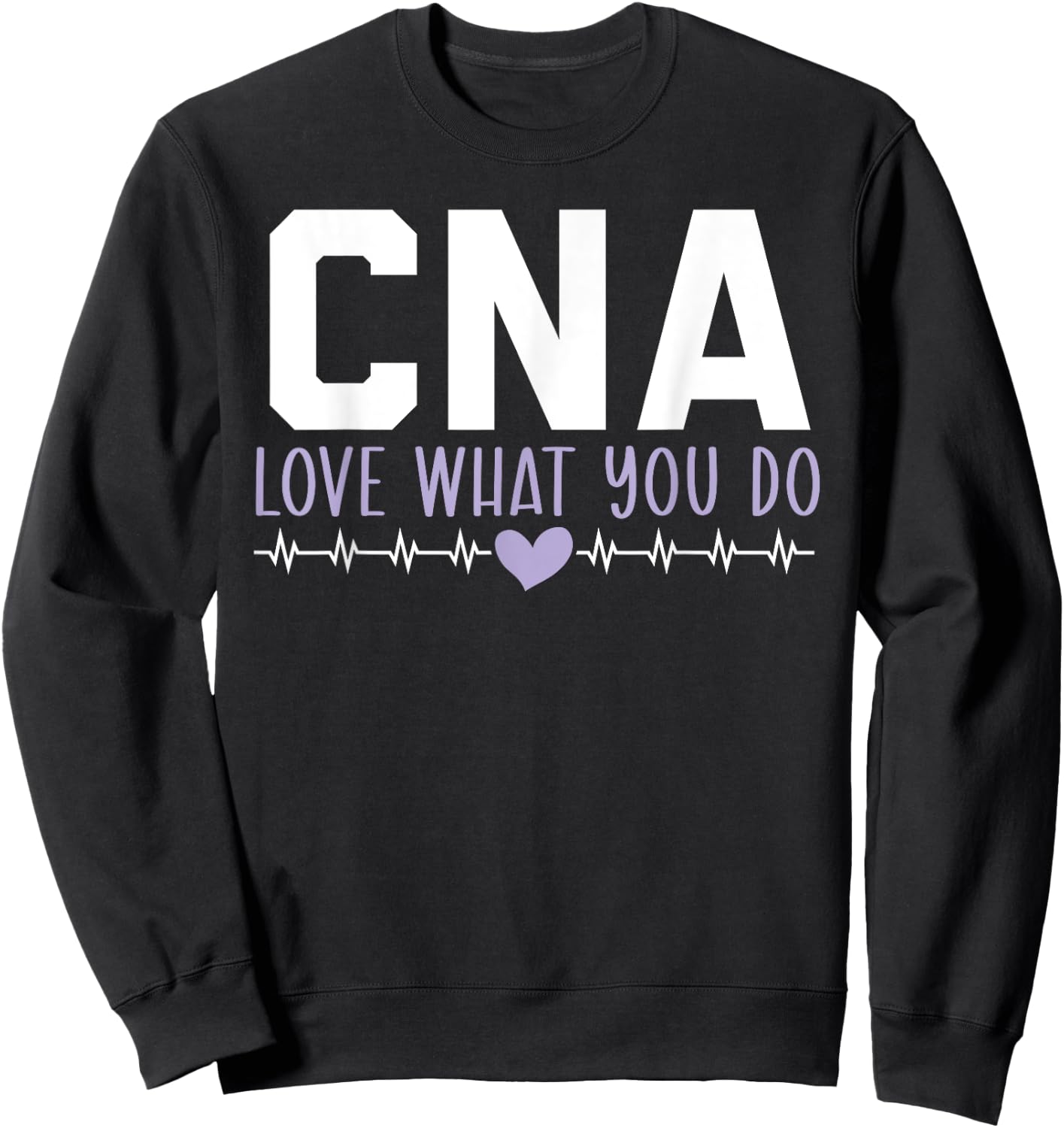 Certified Nursing Assistant Medical Worker CNA Sweatshirt - Sweatshirt | Black