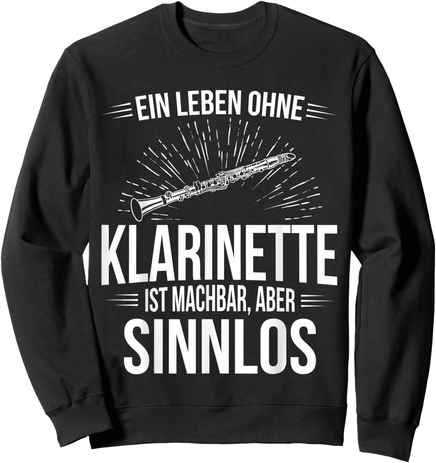 Klarinettist Klarinette Sweatshirt - Sweatshirt | Black