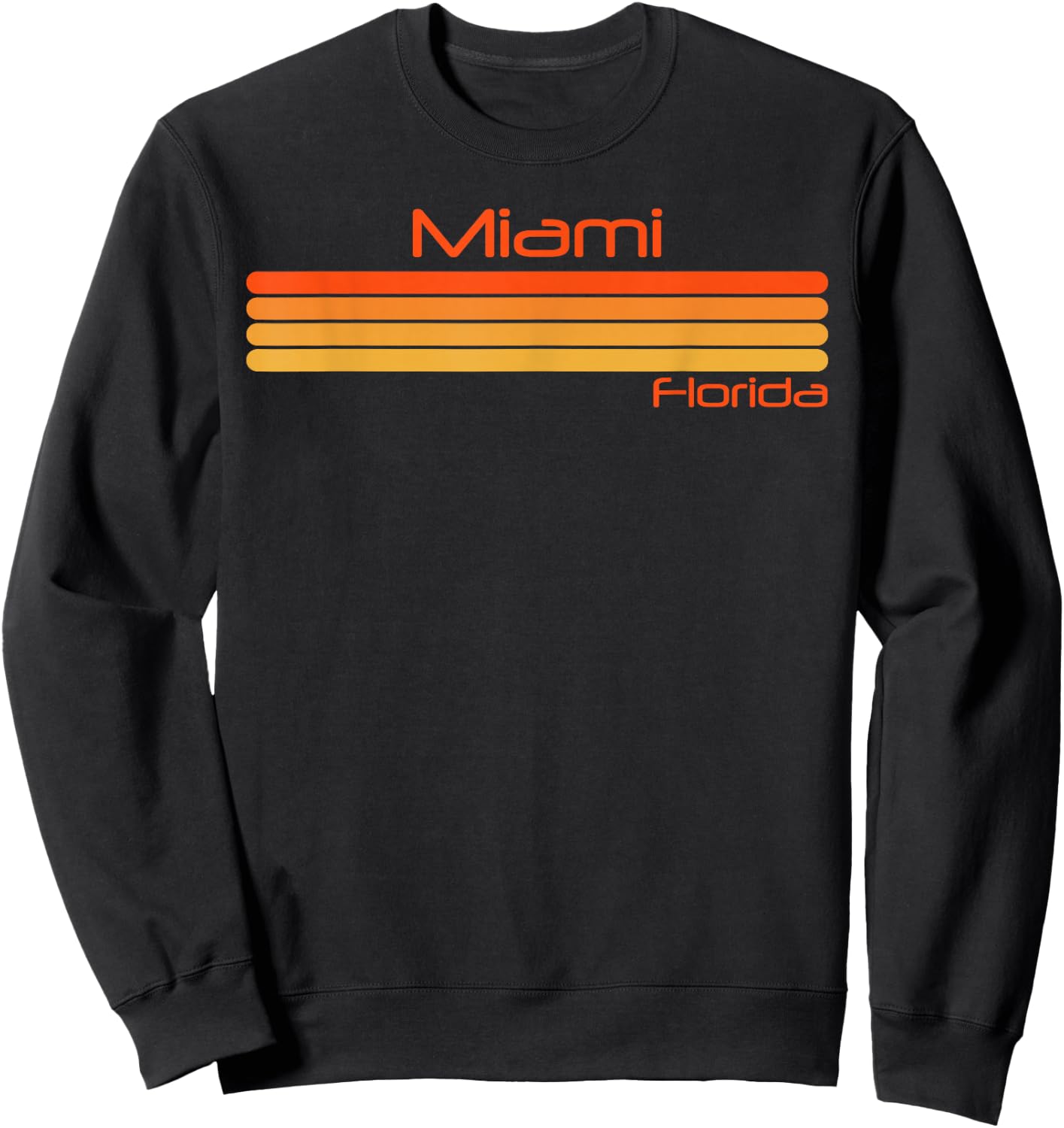 Retro Miami Florida , black Sweatshirt - Sweatshirt | Black
