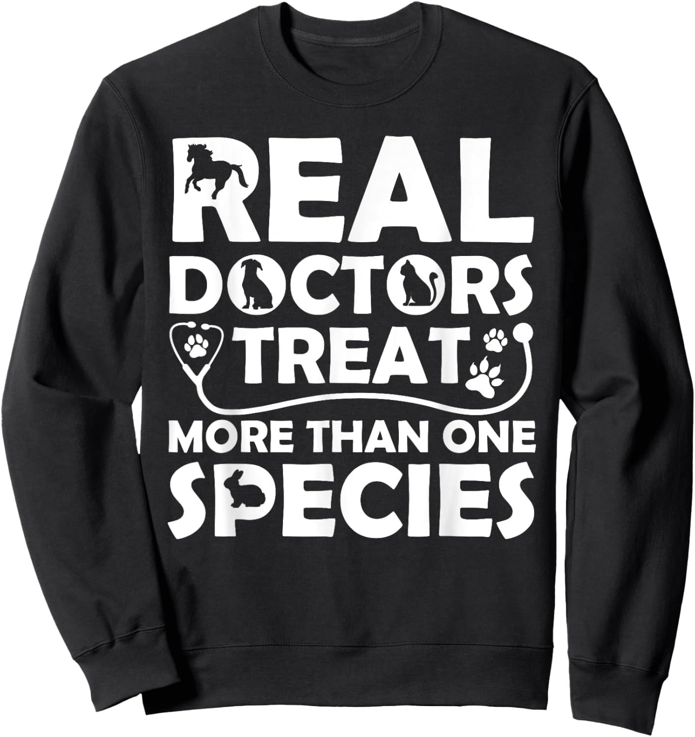 Cool Veterinarian Design Women Veterinary Pet Doctor Sweatshirt - Sweatshirt | Black