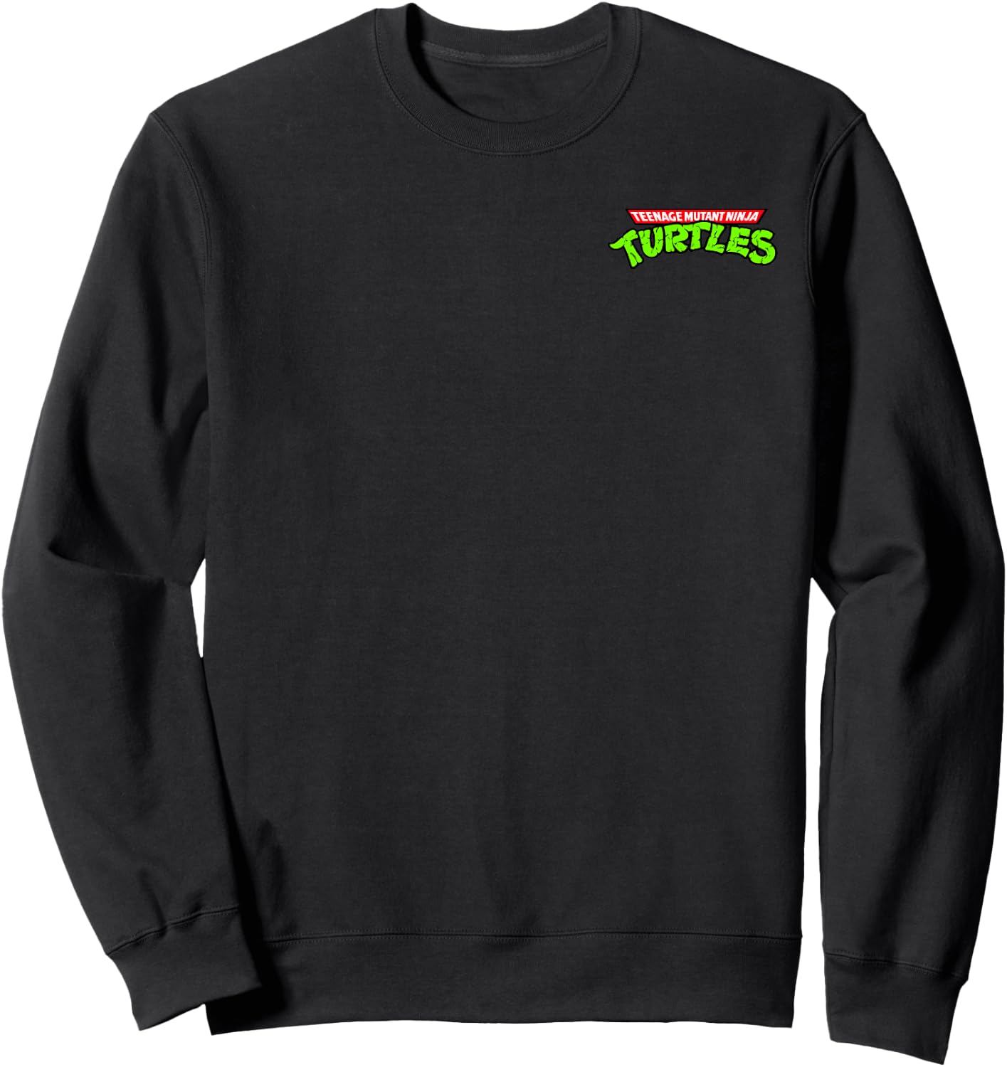 Teenage Mutant Ninja Turtles Classic Vintage Pocket Logo Sweatshirt - Sweatshirt | Black