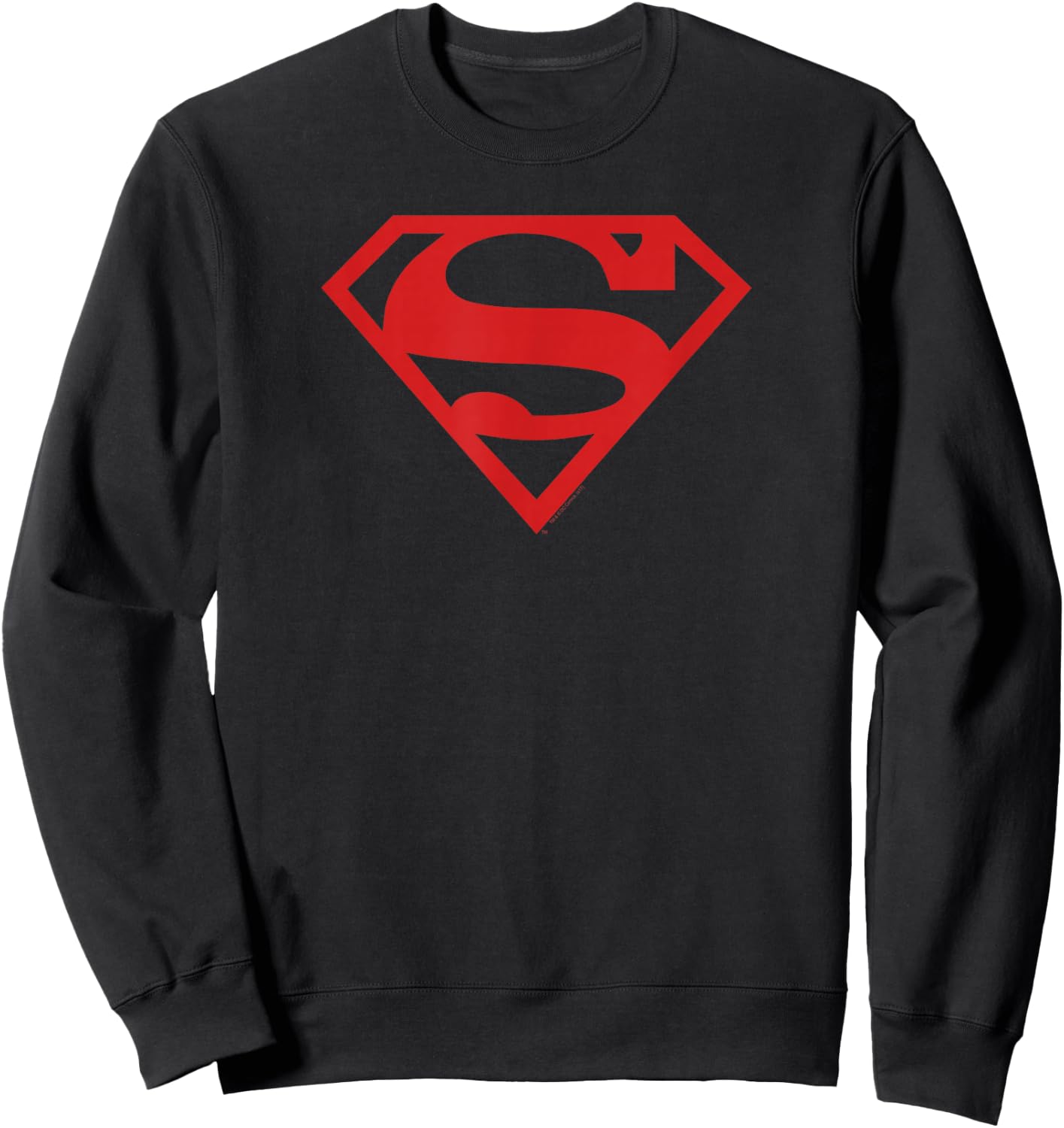 Superman Red on Black Shield Sweatshirt - Sweatshirt | Black