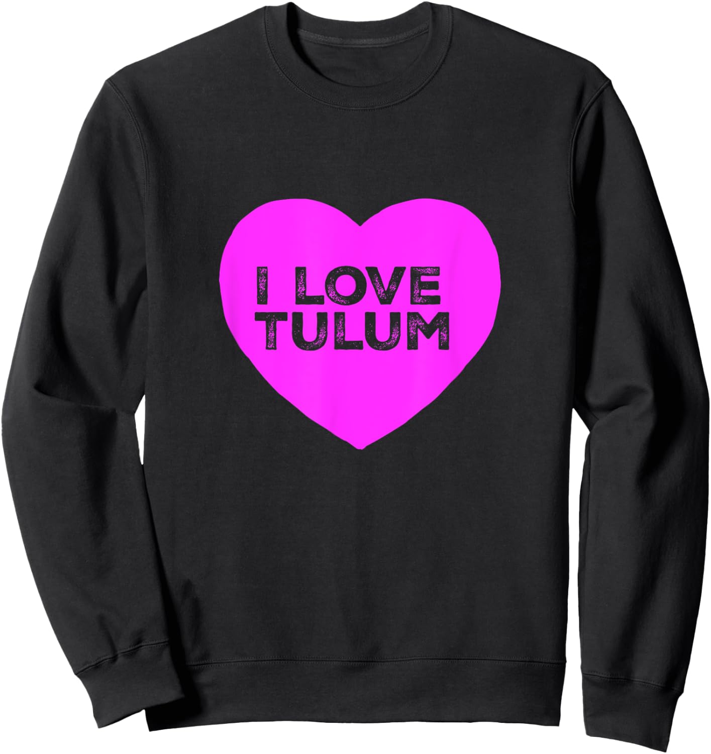 I love Tulum Mexico Boho Vibes Souvenir Beach Men Women Kids Sweatshirt - Sweatshirt | Black
