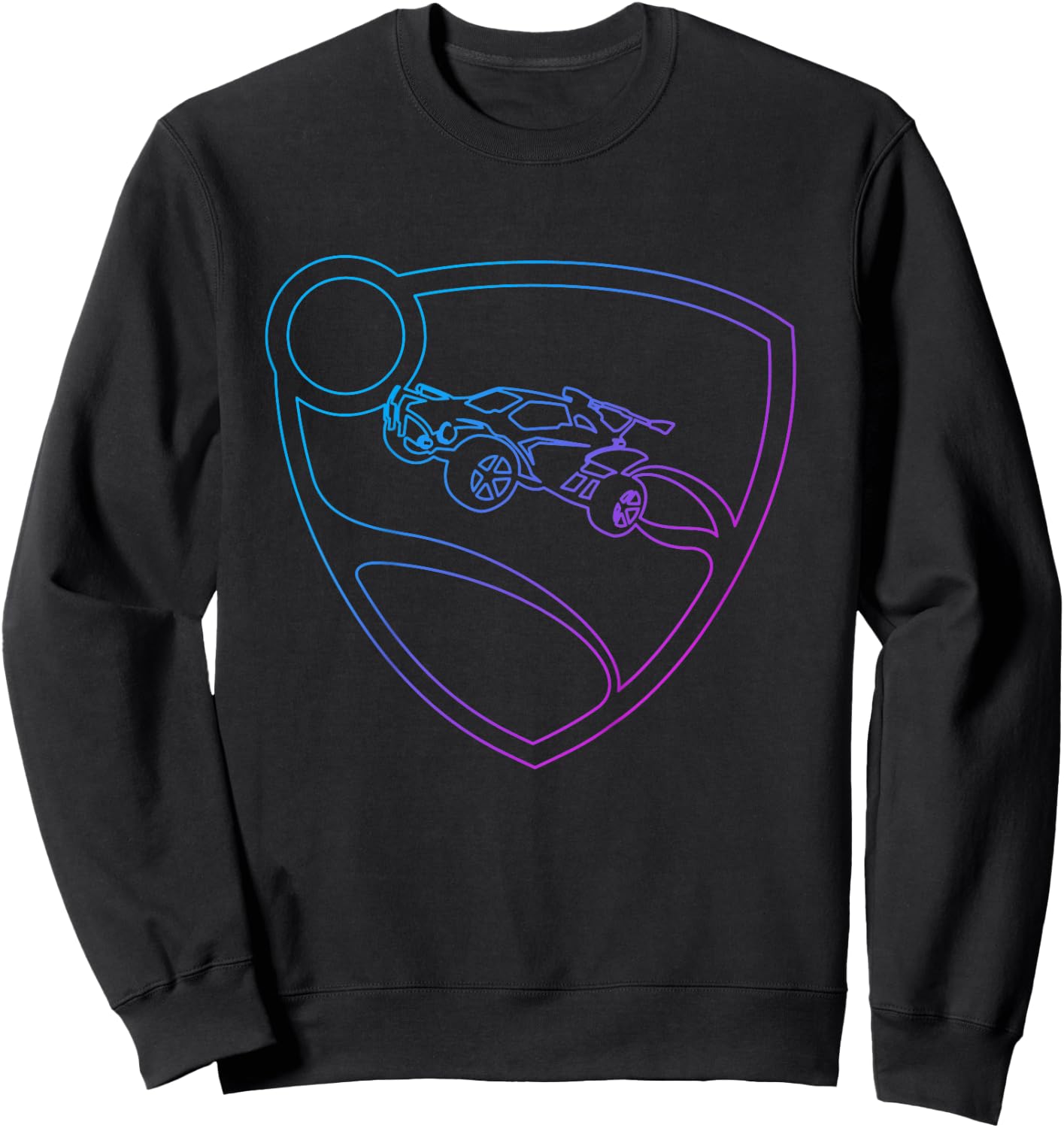 Children's Rocket League Logo with Luminous Shield for Kids , black Sweatshirt - Sweatshirt | Black