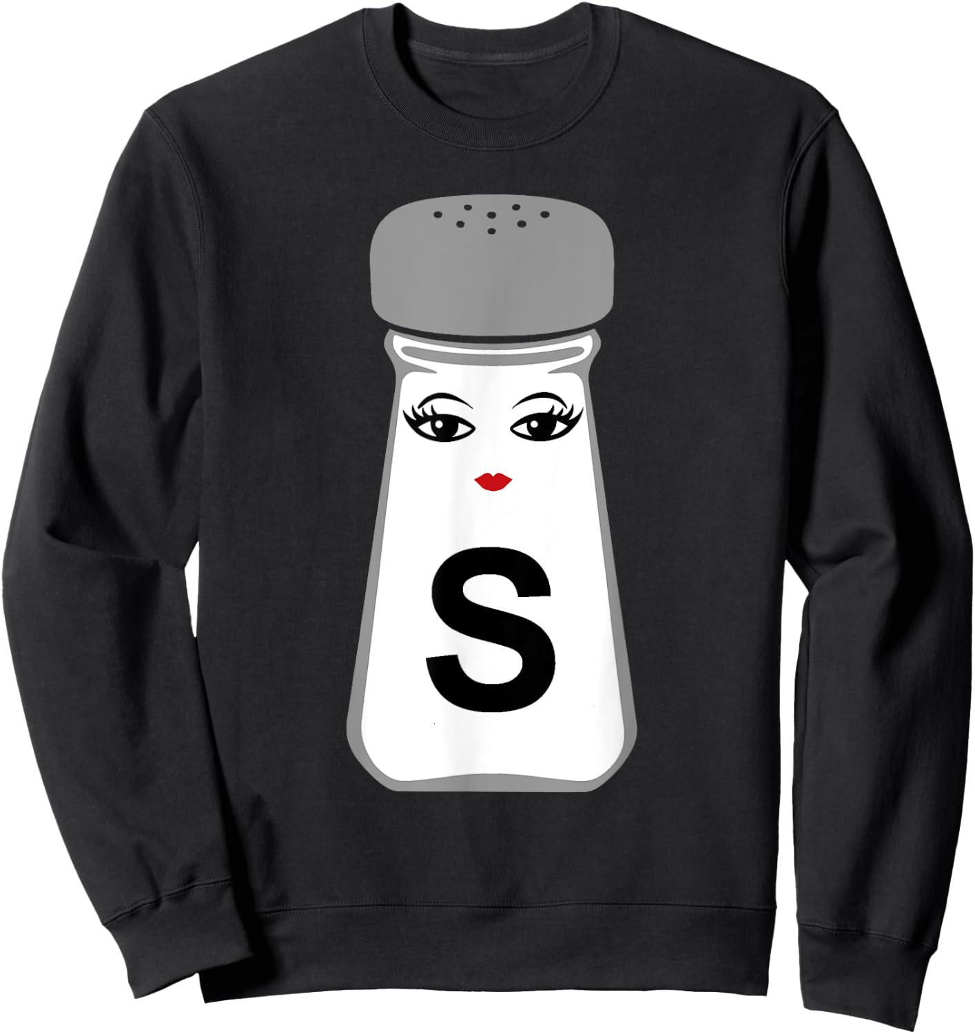 Salt and Pepper Halloween Costume , black Sweatshirt - Sweatshirt | Black