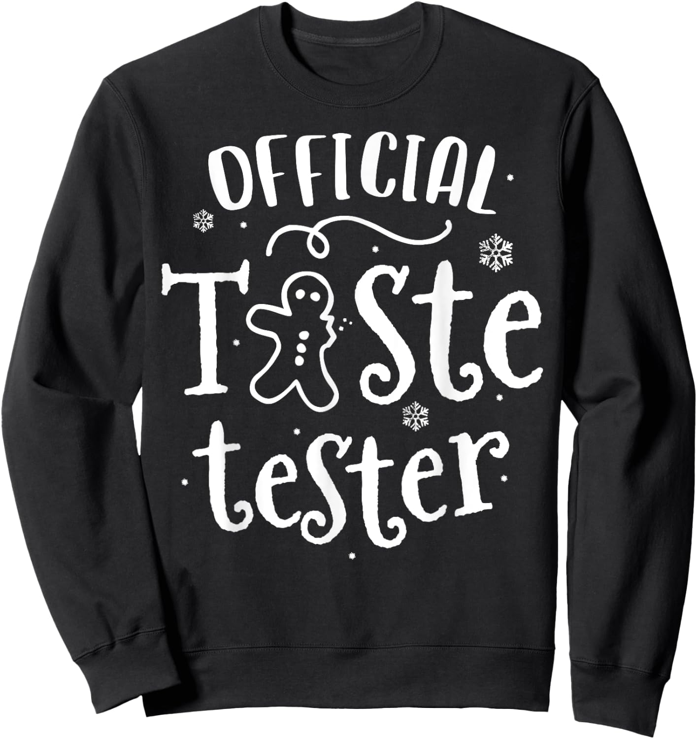 Official Taste Tester Christmas Cookie Kids Family Sweatshirt - Sweatshirt | Black