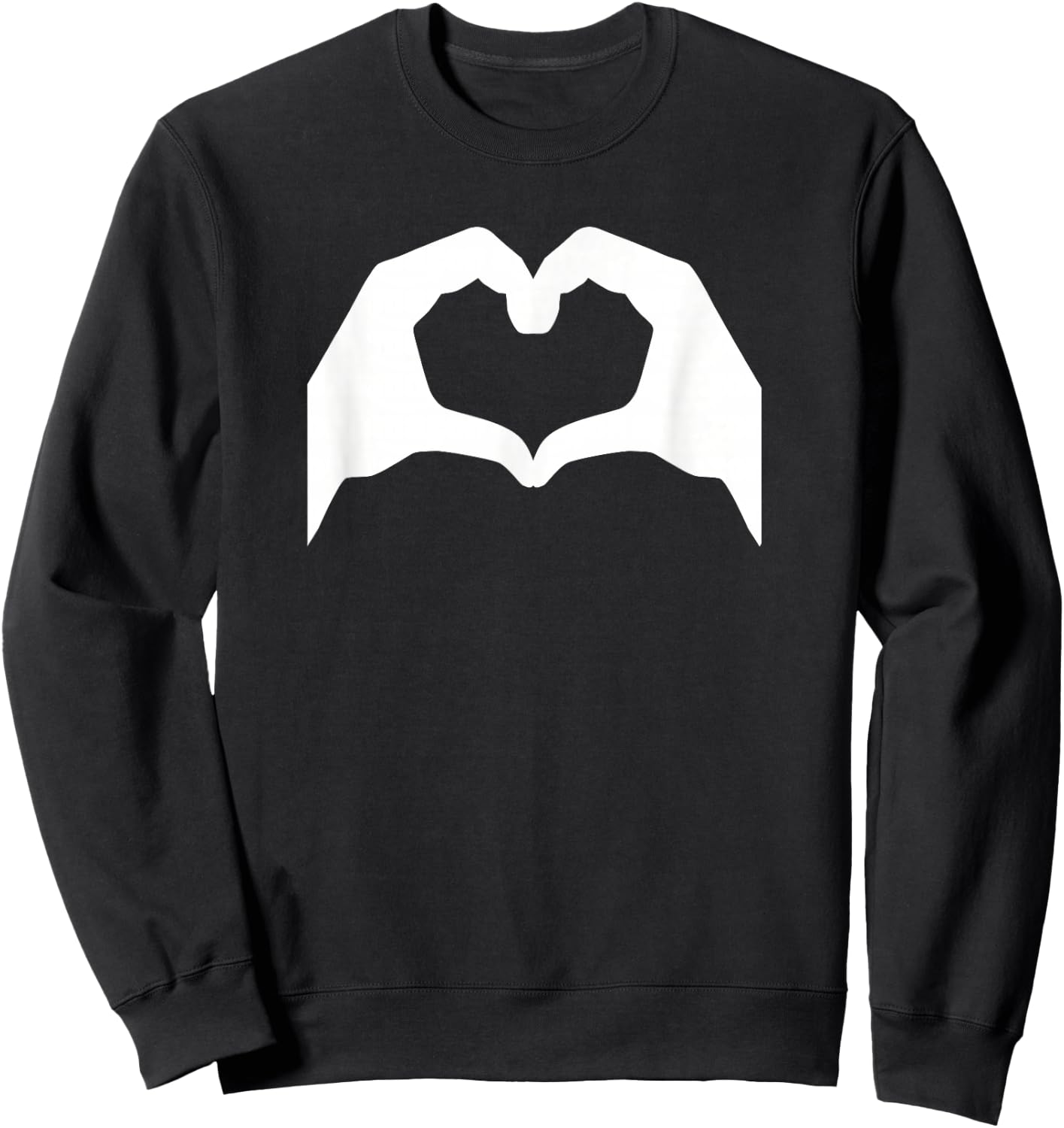 Hands heart Sweatshirt - Sweatshirt | Black
