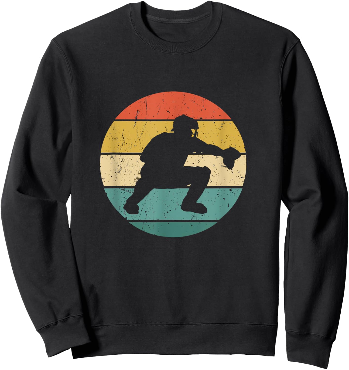 Vintage Baseball Catchers Gear Gift Sweatshirt - Sweatshirt | Black