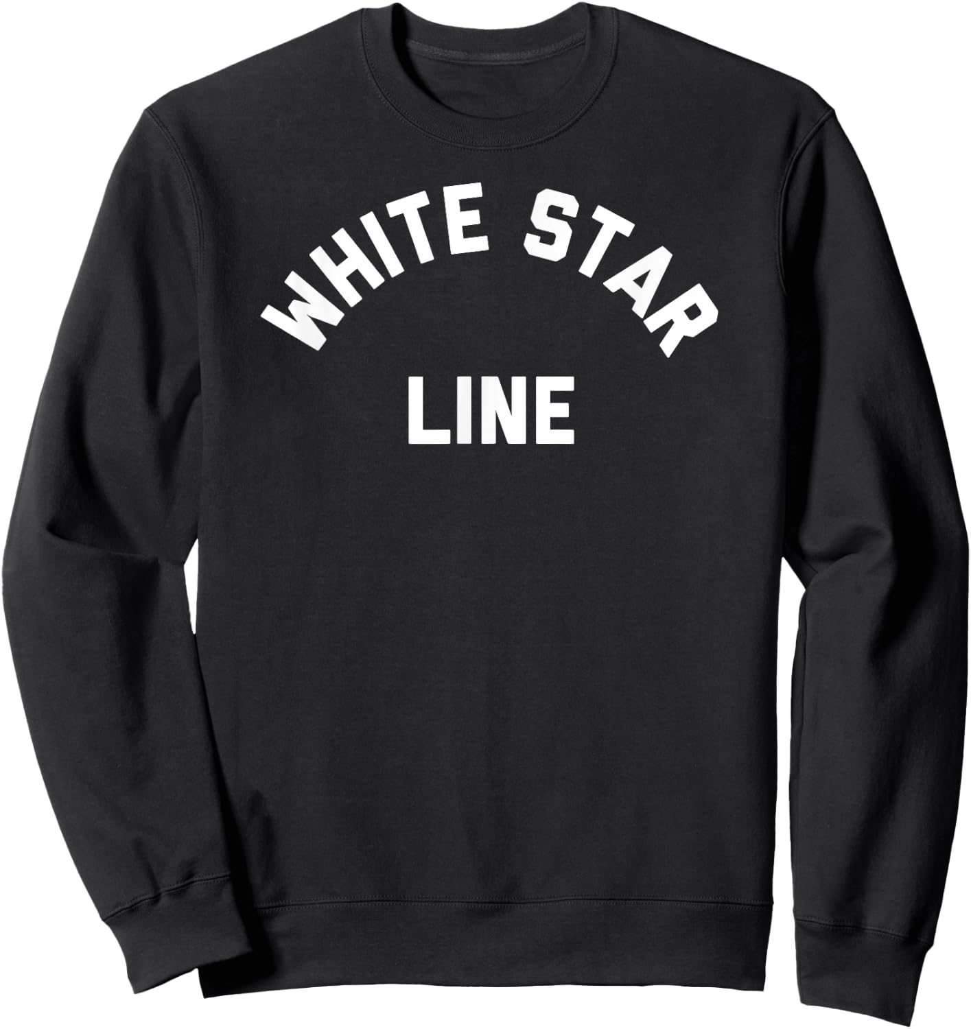 Vintage White Star Line Sweatshirt - Sweatshirt | Black
