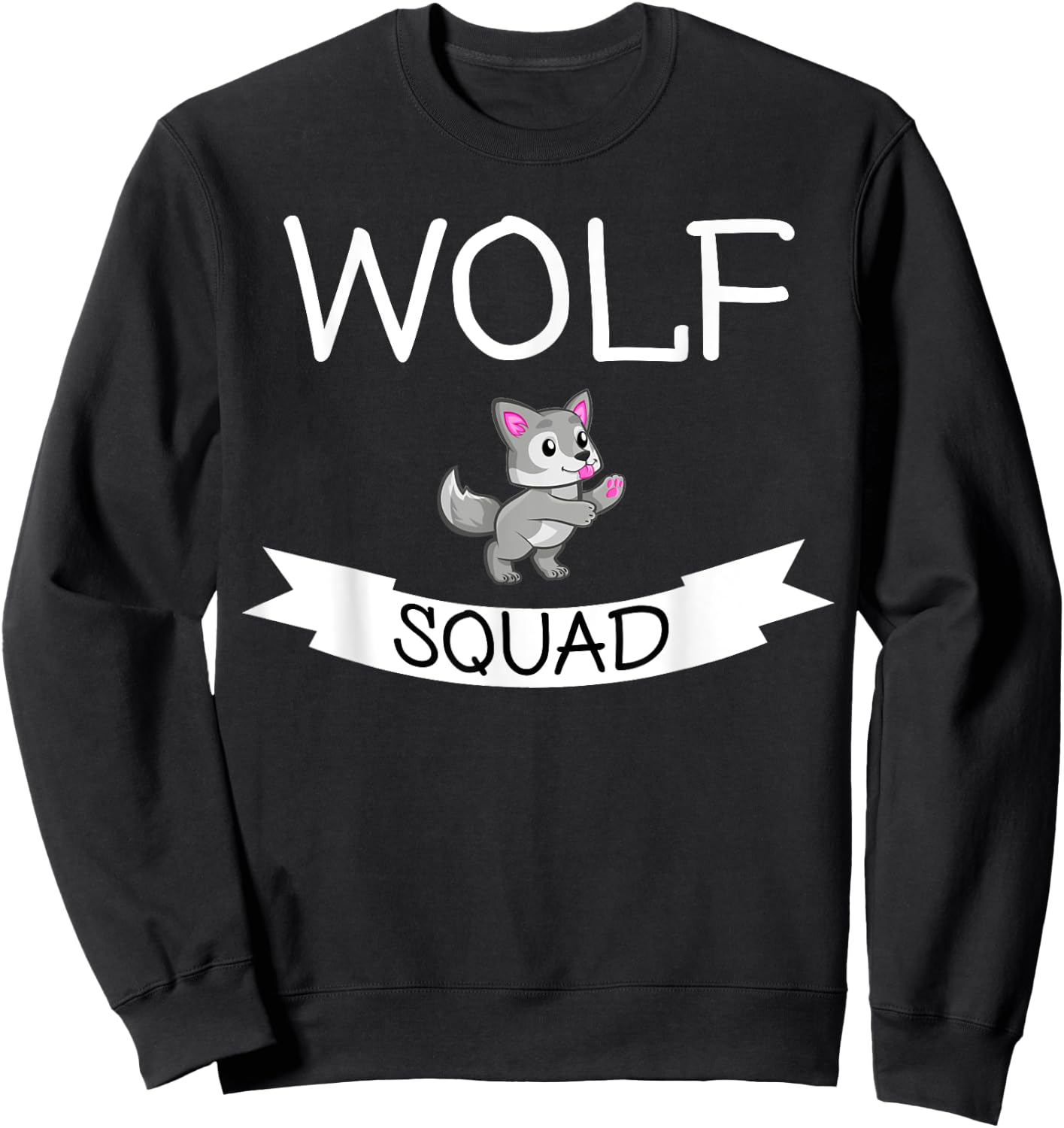 Funny - Wolf Squad Sweatshirt - Sweatshirt | Black