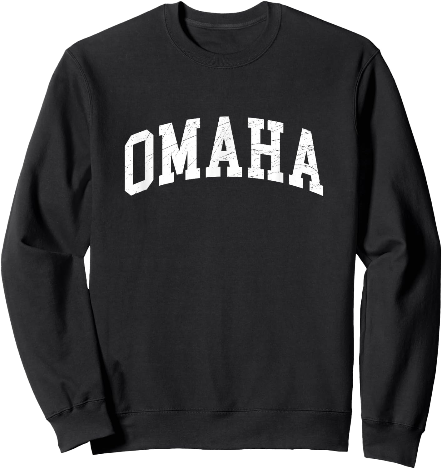 Omaha - Nebraska - Vintage / Worn Design - Classic Sweatshirt - Sweatshirt | Black