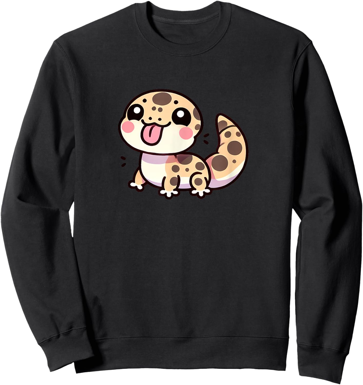 Kawaii Gekco Cute Animal Lover Sweatshirt - Sweatshirt | Black