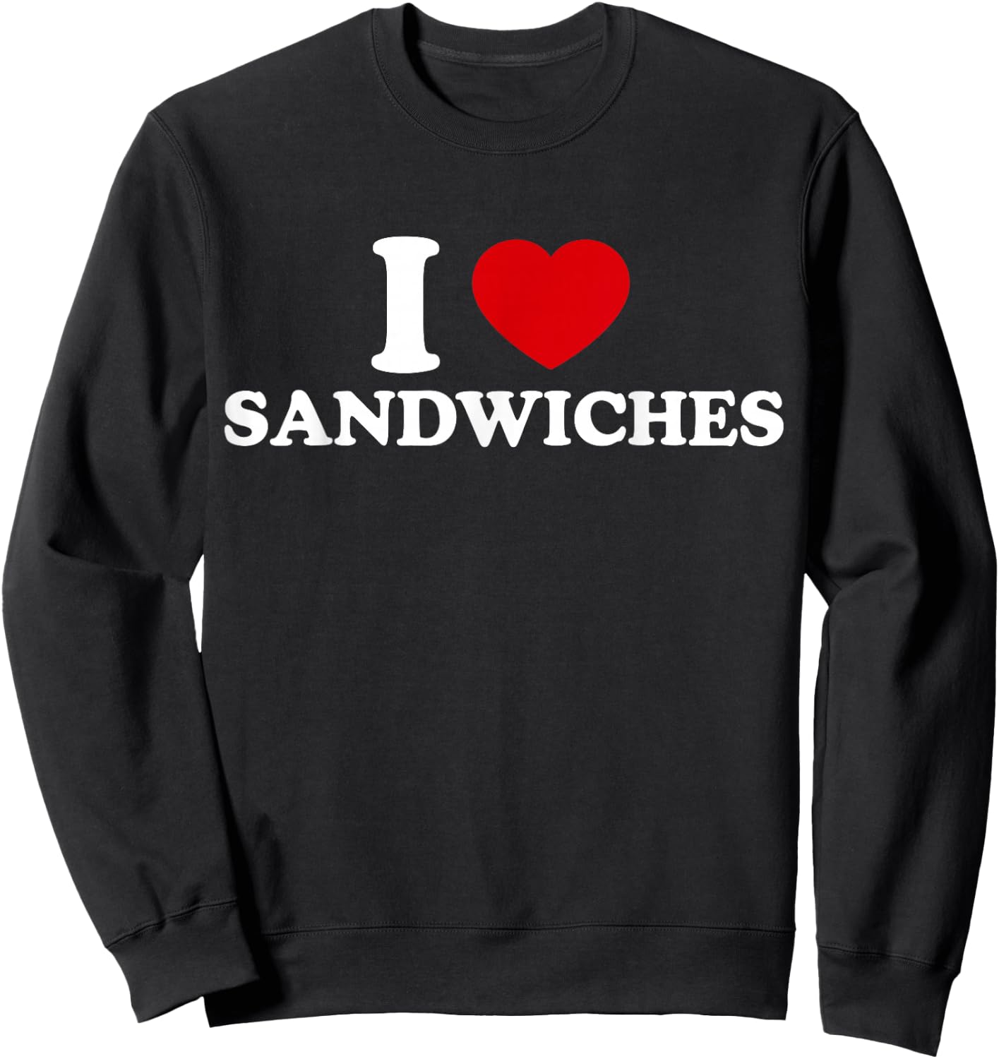 J'aime Les Sandwiches Sweatshirt - Sweatshirt | Black