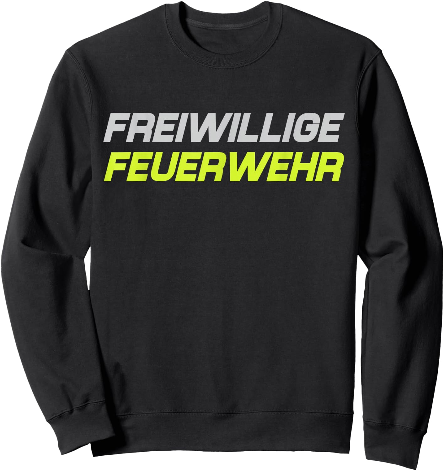 Feuerwehr Freiwillige 112 Feuerwehrmann Uniform Löschgruppe Sweatshirt - Sweatshirt | Black