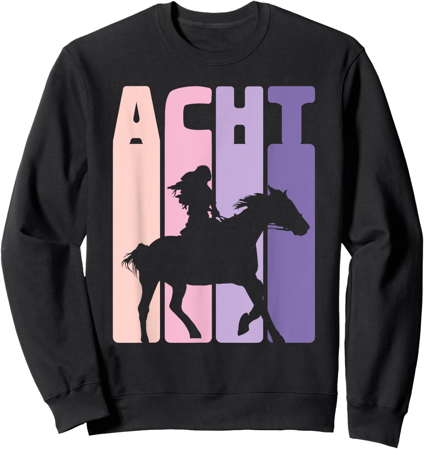 Children's 8th Birthday Rider Horse Fan 8 Years Girls , black Sweatshirt - Sweatshirt | Black