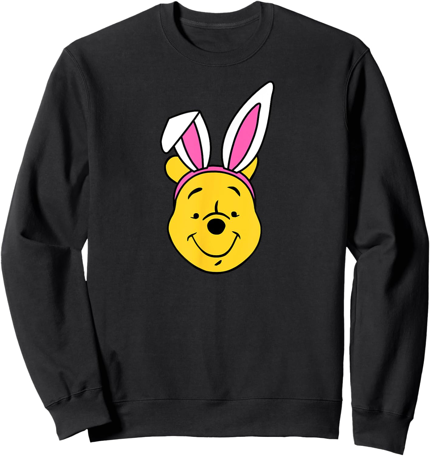 Amazon Essentials Disney Winnie the Pooh Spring Easter Bunny Ears Sweatshirt - Sweatshirt | Black