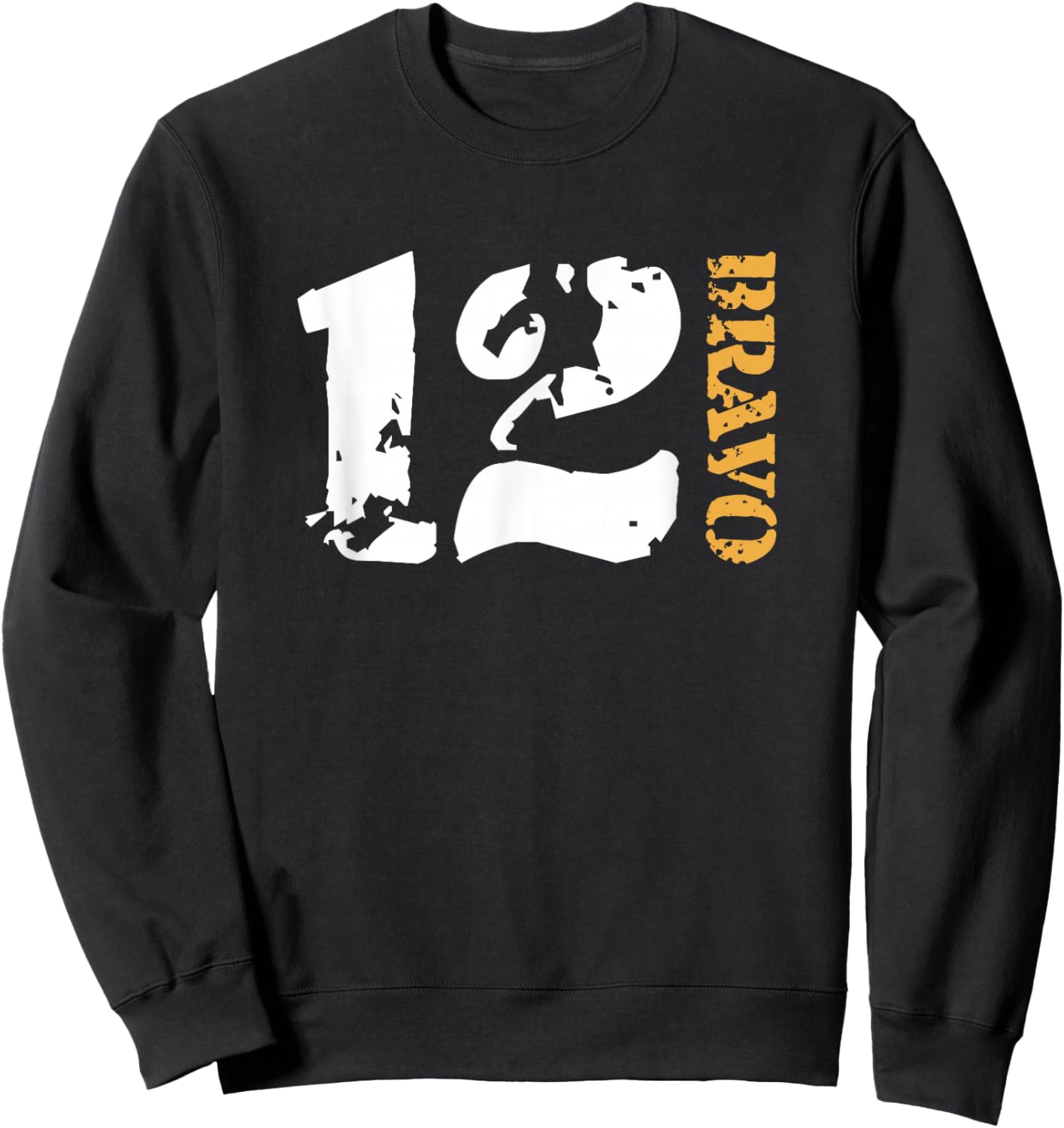 US Army 12 Bravo Combat Engineer 20680 Sweatshirt - Sweatshirt | Black