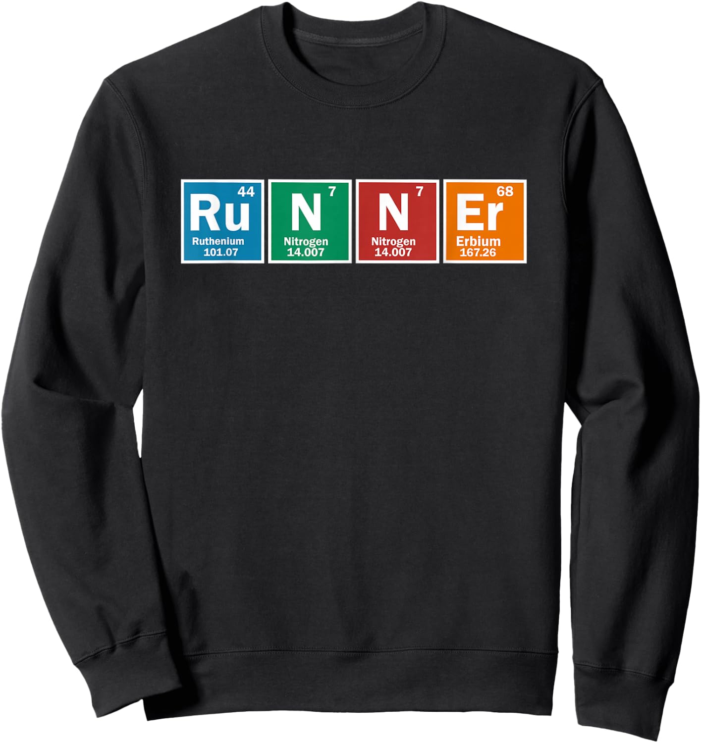 Runners Periodic Table Runner Sweatshirt - Sweatshirt | Black