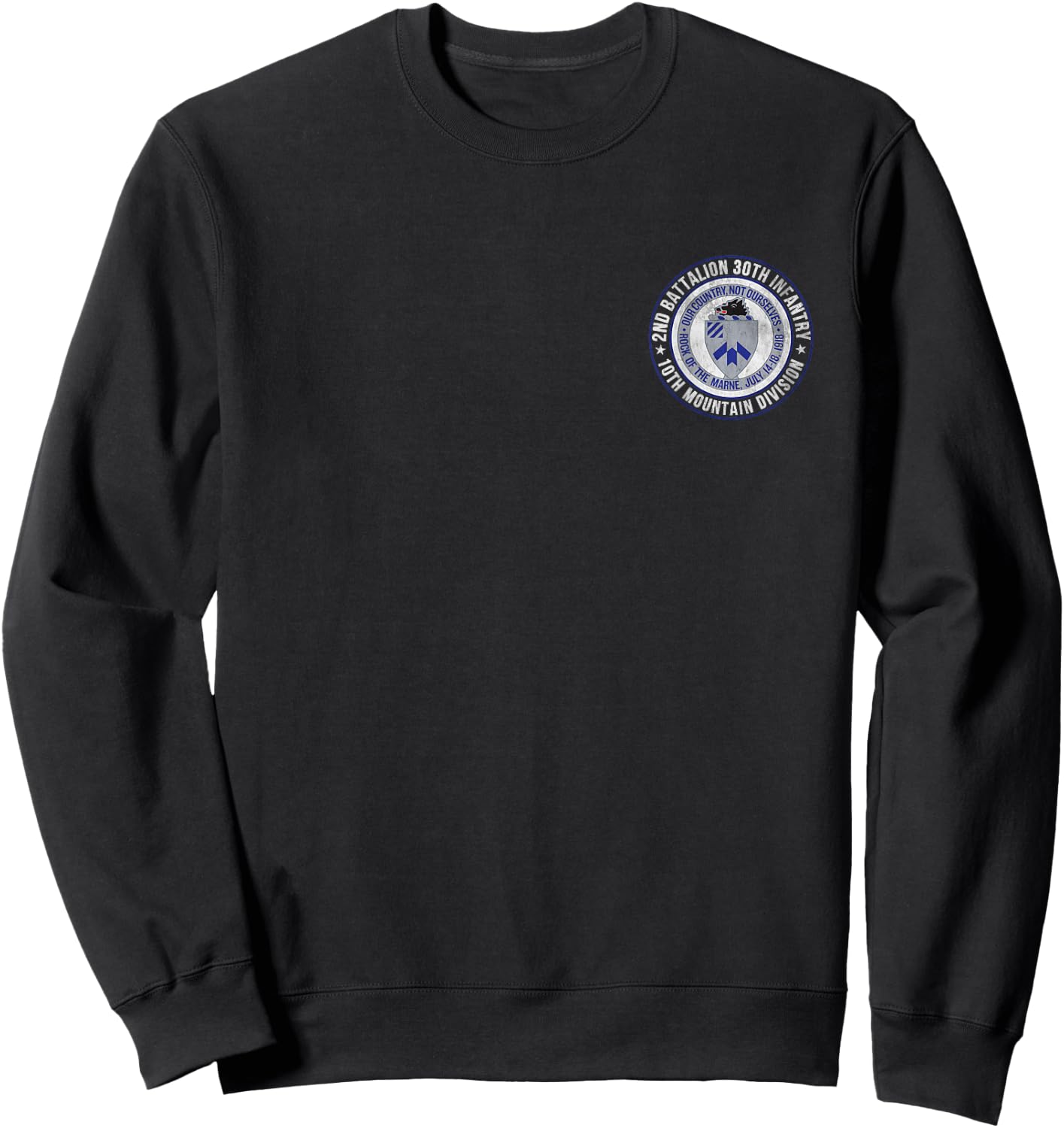 2nd Battalion 30th Infantry 10th Mountain Division Veteran Sweatshirt - Sweatshirt | Black