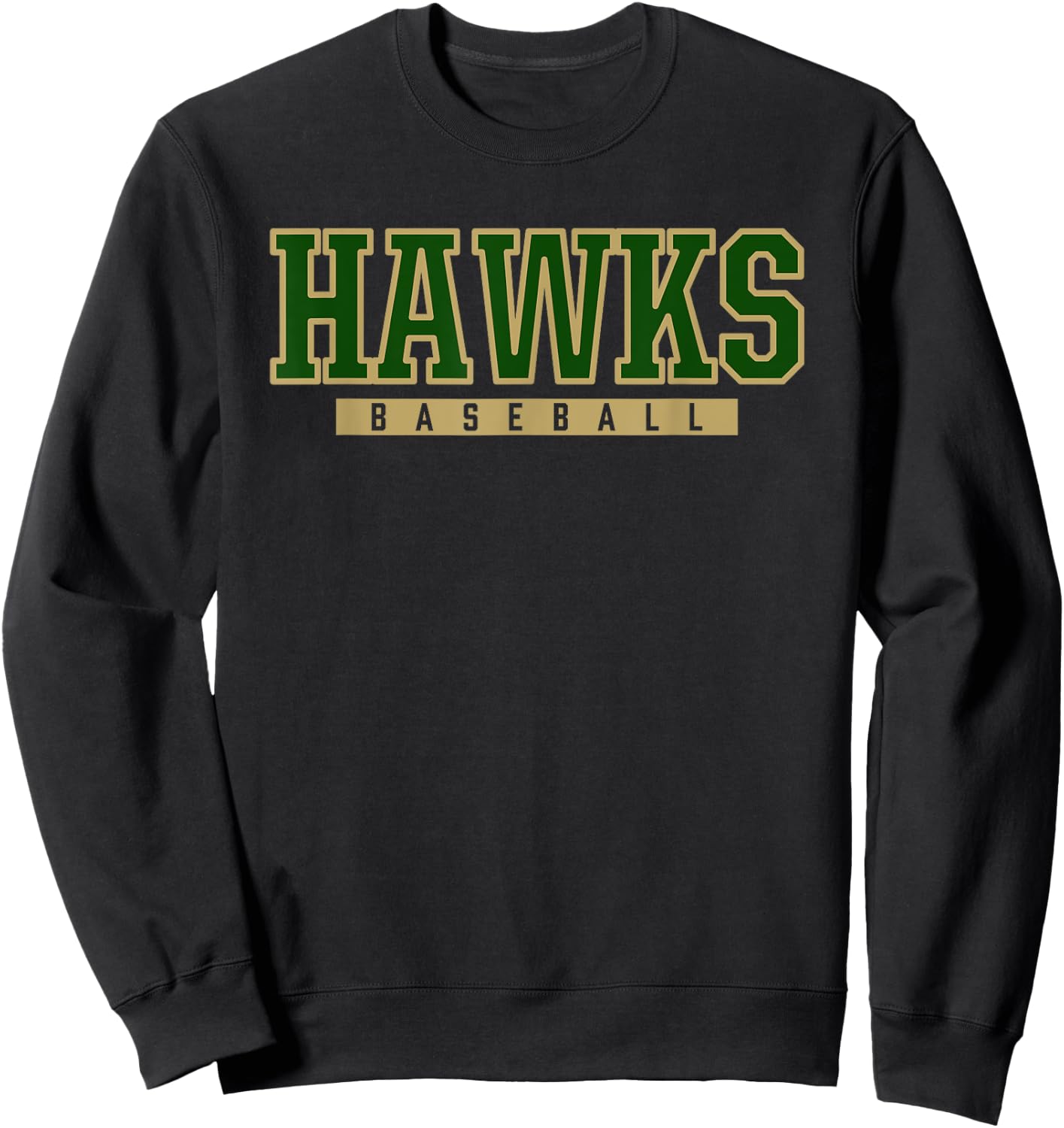 Greenfield Hawks Baseball Sweatshirt - Sweatshirt | Black