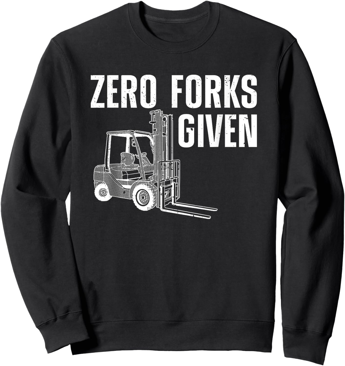 Funny Forklift Driver Art Women Forklift Operator Sweatshirt - Sweatshirt | Black