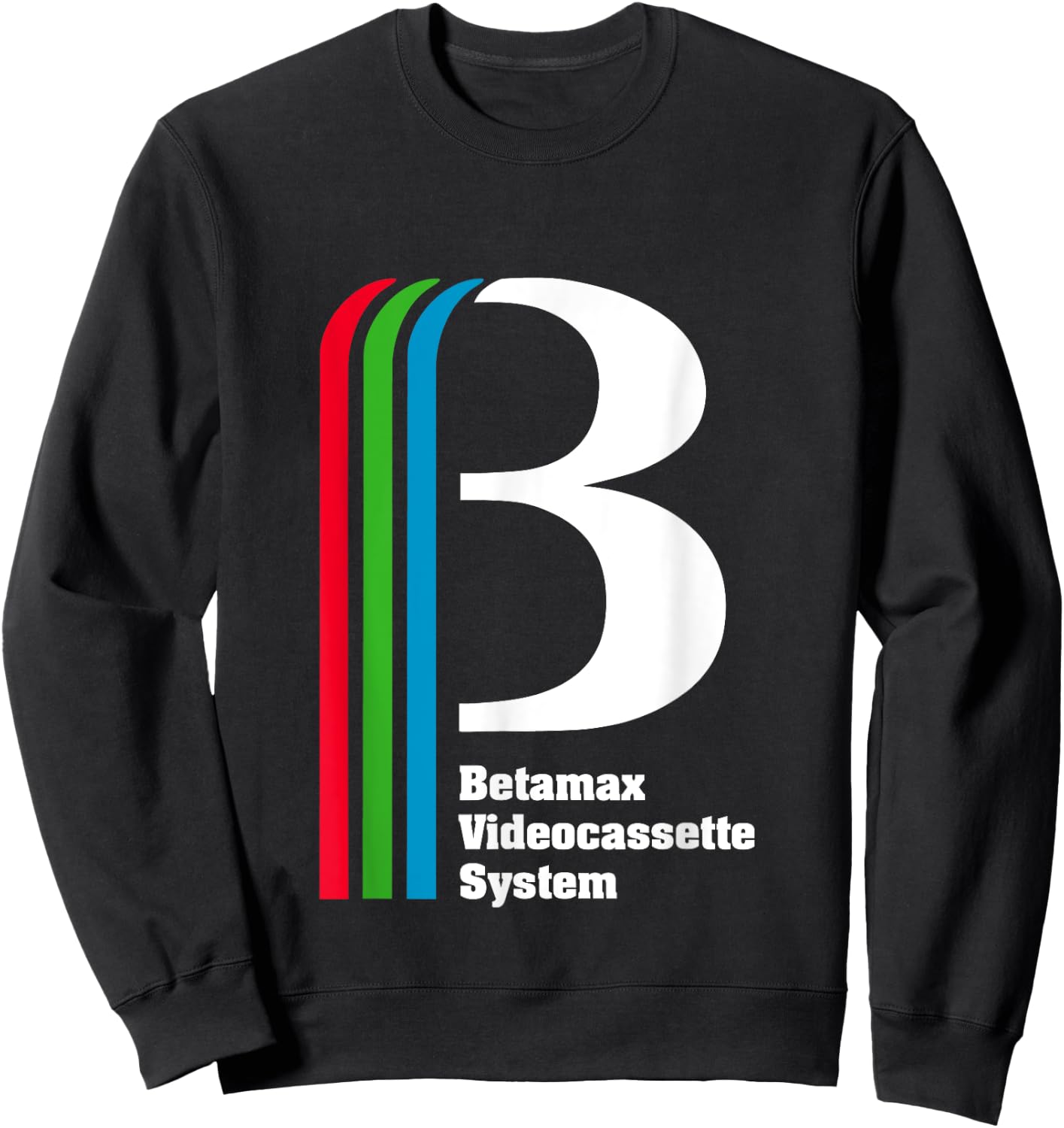 Betamax Videocassette System Logo Sweatshirt - Sweatshirt | Black