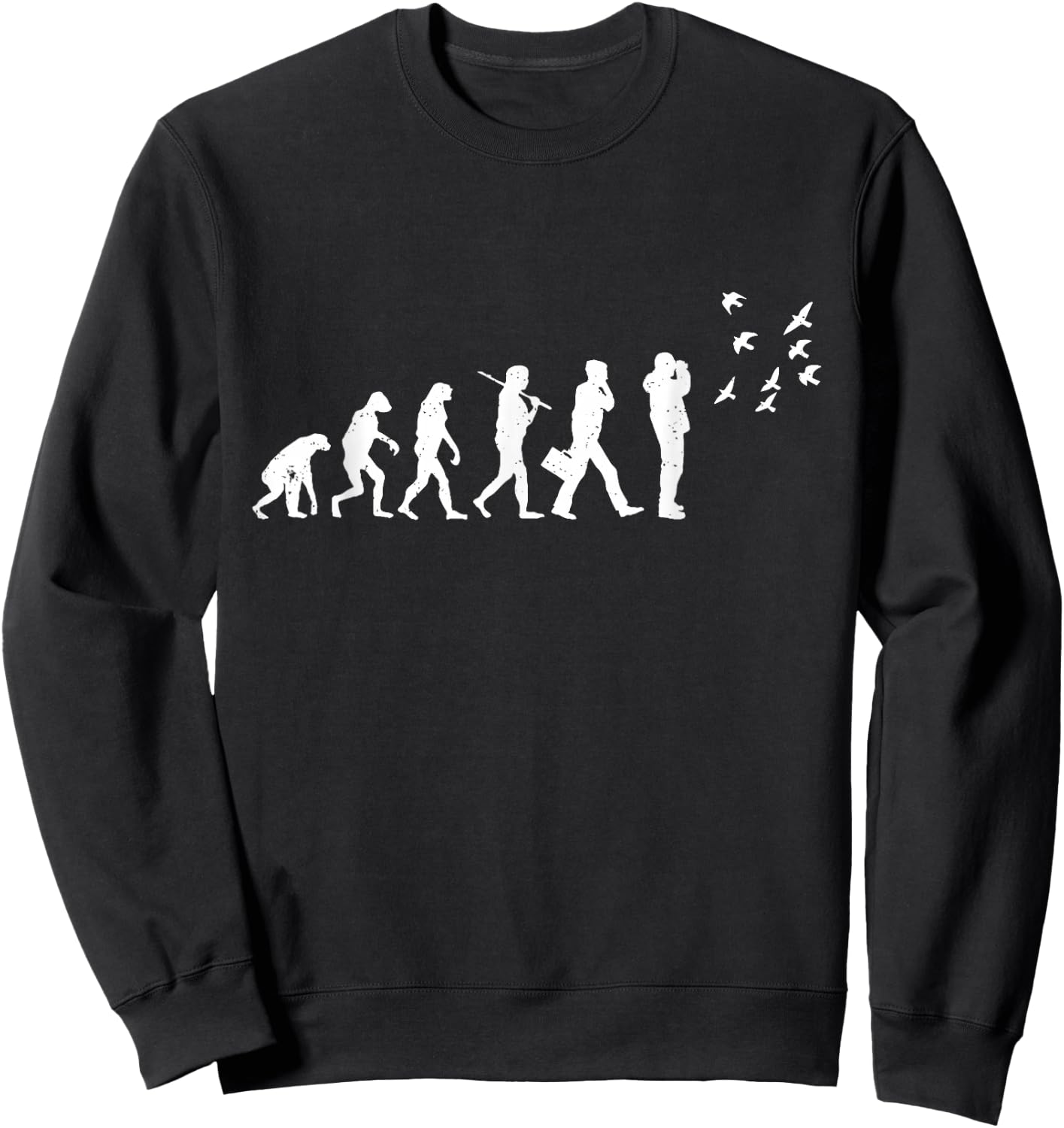 Birdwatcher Bird Day Funny Birding Birdwatching Nerd Birder Sweatshirt - Sweatshirt | Black