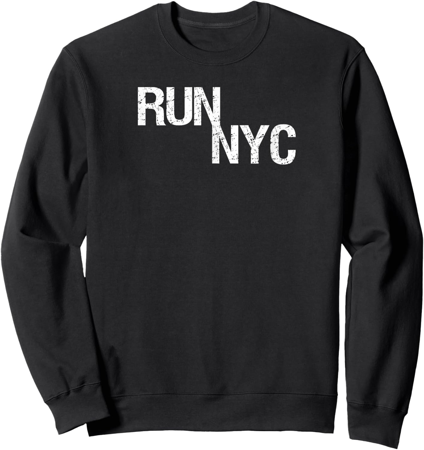 NYC Runner Shirt, New York Running Apparel, Run Manhattan Sweatshirt - Sweatshirt | Black
